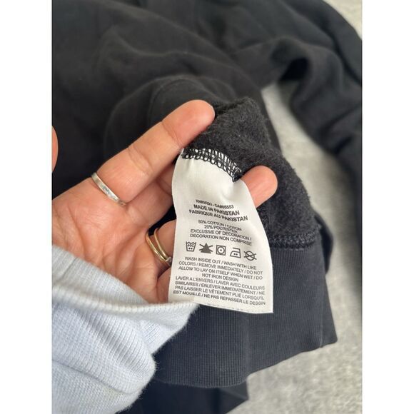 Nike Sportswear Fleece Just Do It Sweatshirt Men's Size XL Black - Picture 5 of 10